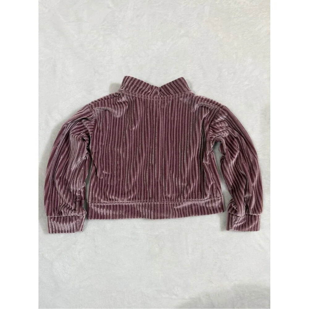 NWOT Nike Girls' Ribbed Velour lilac Zip Jacket 24mo